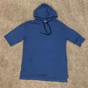 Zengjo Mens Short Sleeve Hoodie Size Medium